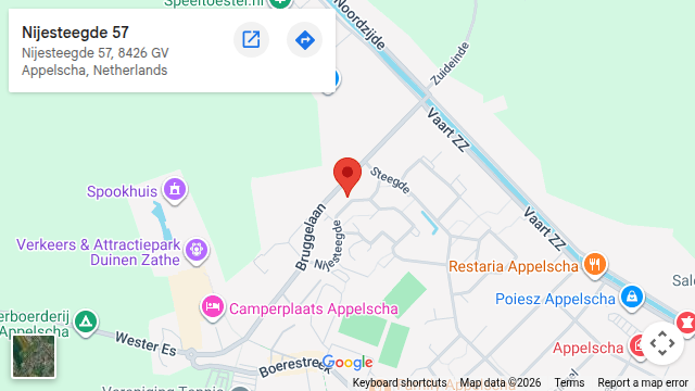 Locatie van Massagepraktijk De Hand van de Smid op de kaart: Nijesteegde 57, Appelscha